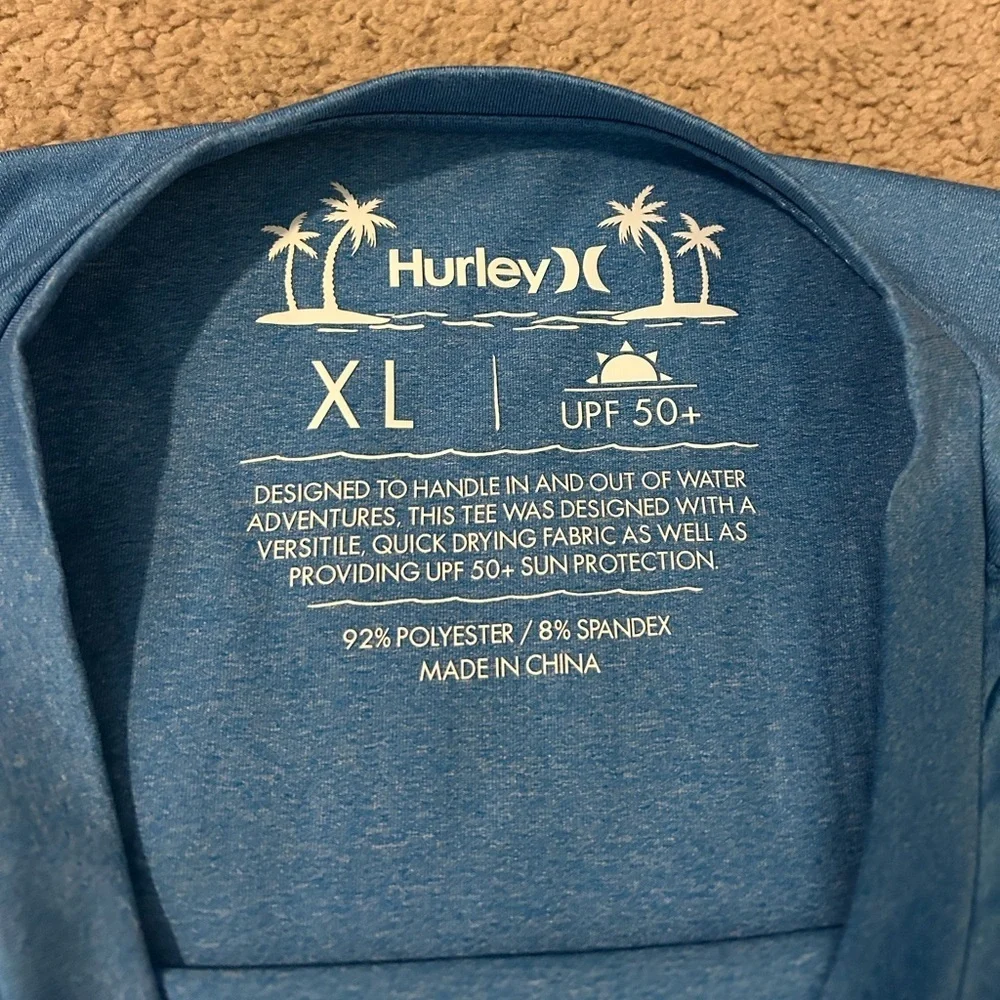 NWOT HURLEY Corner Hybrid UPF Short Sleeve Rashguard